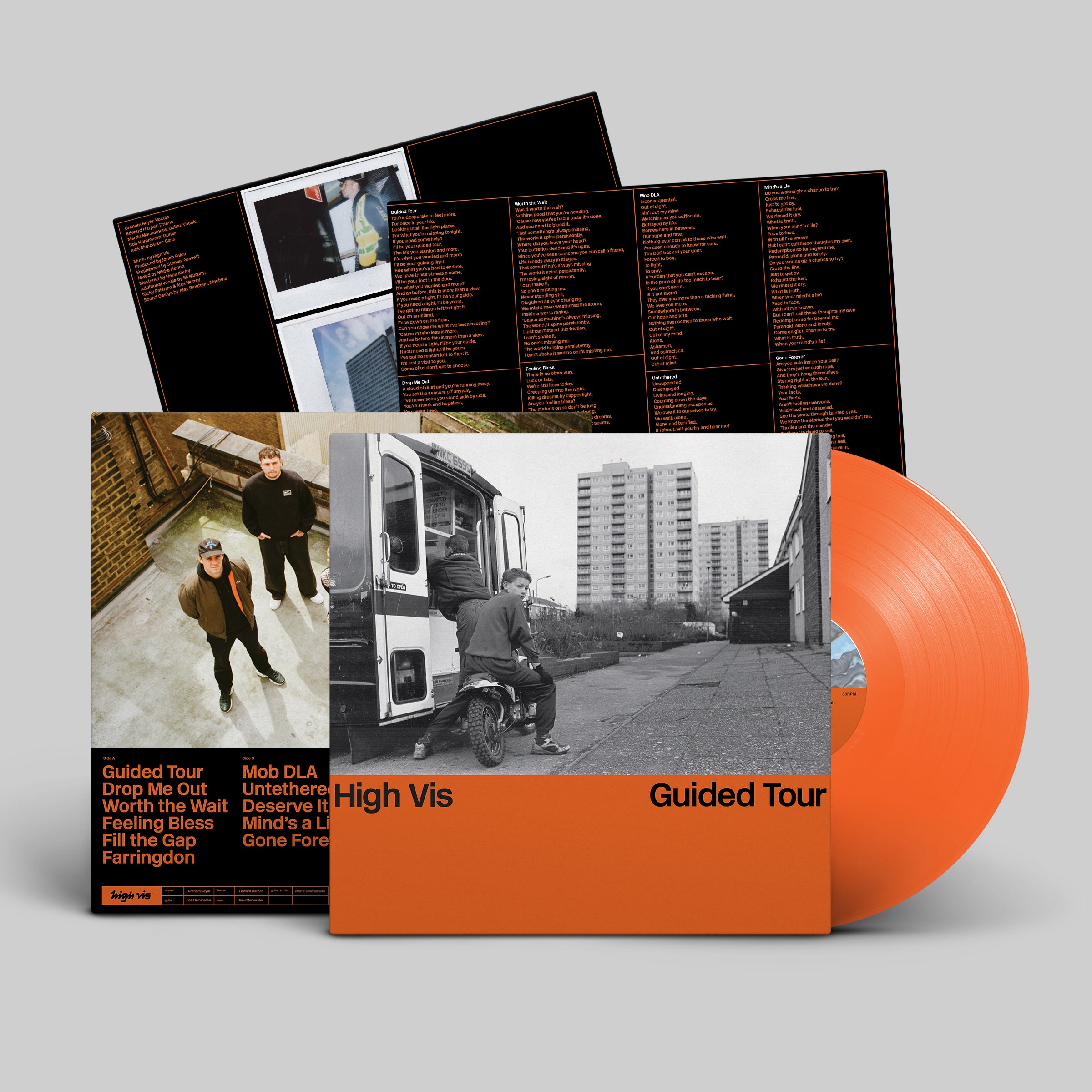 HIGH VIS - GUIDED TOUR Orange Crush Vinyl LP (Going Underground Exclusive)