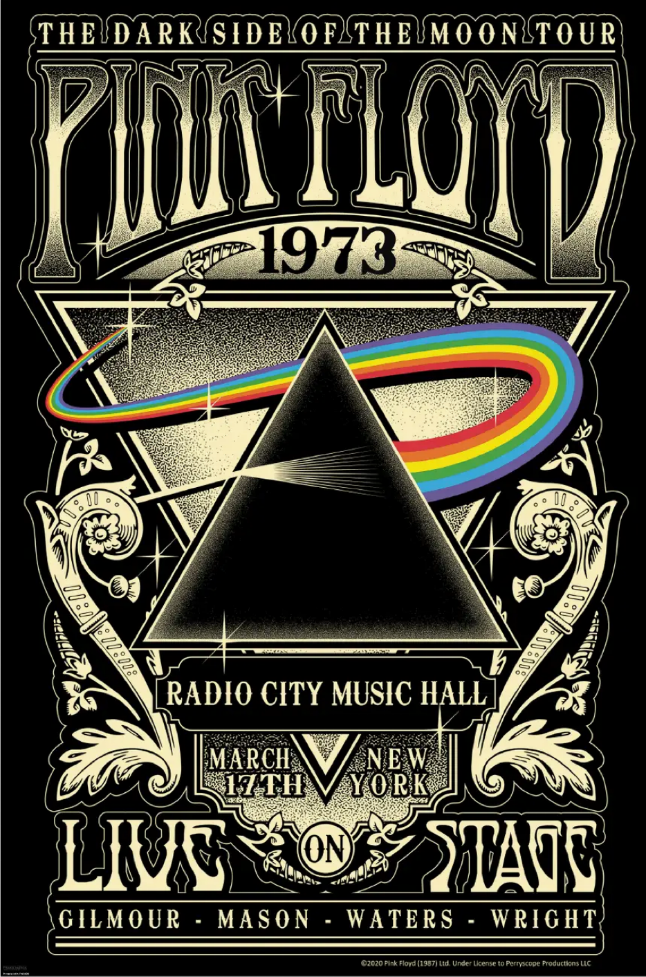 PINK FLOYD - CARNEGIE HALL 72 Poster