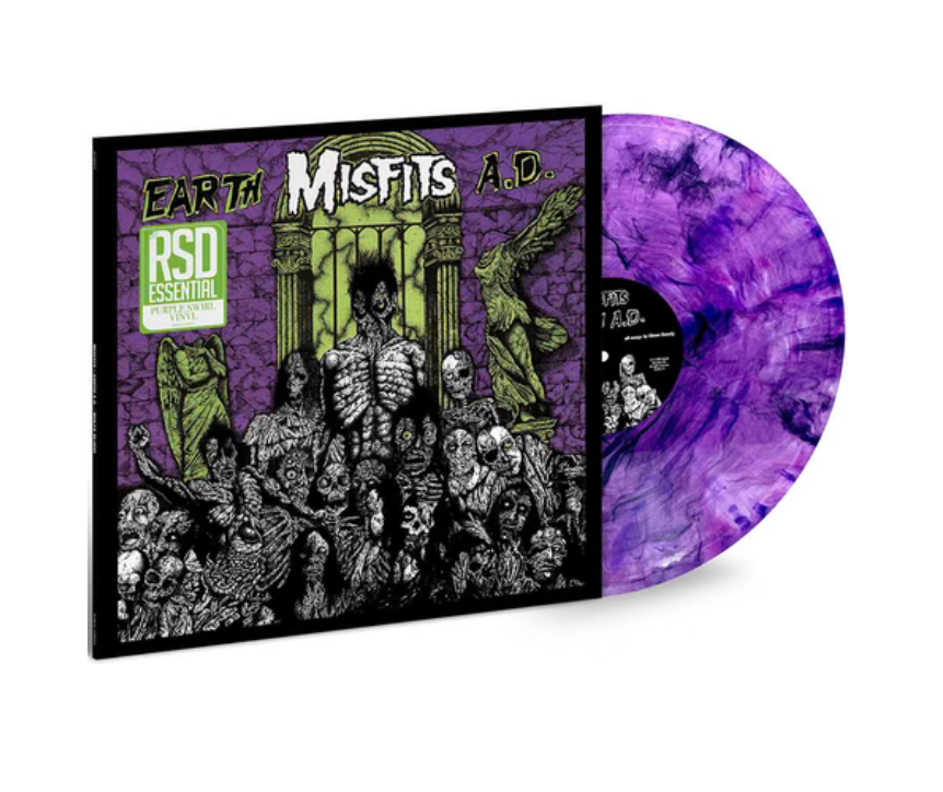 MISFITS - EARTH A.D. / WOLFS BLOOD Purple Swirl Vinyl LP