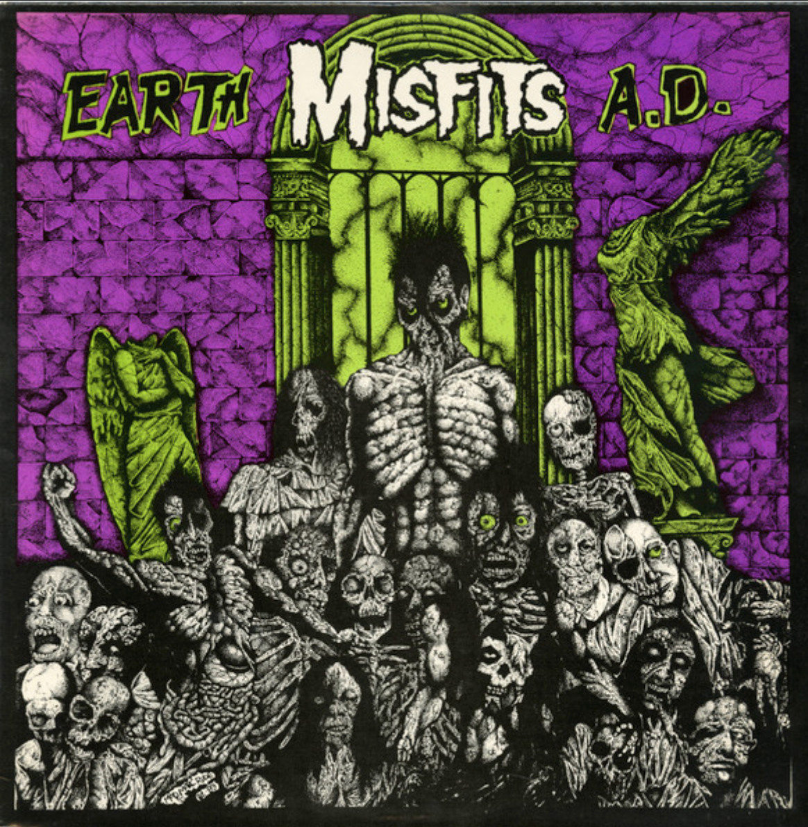 MISFITS - EARTH A.D. / WOLFS BLOOD Purple Swirl Vinyl LP