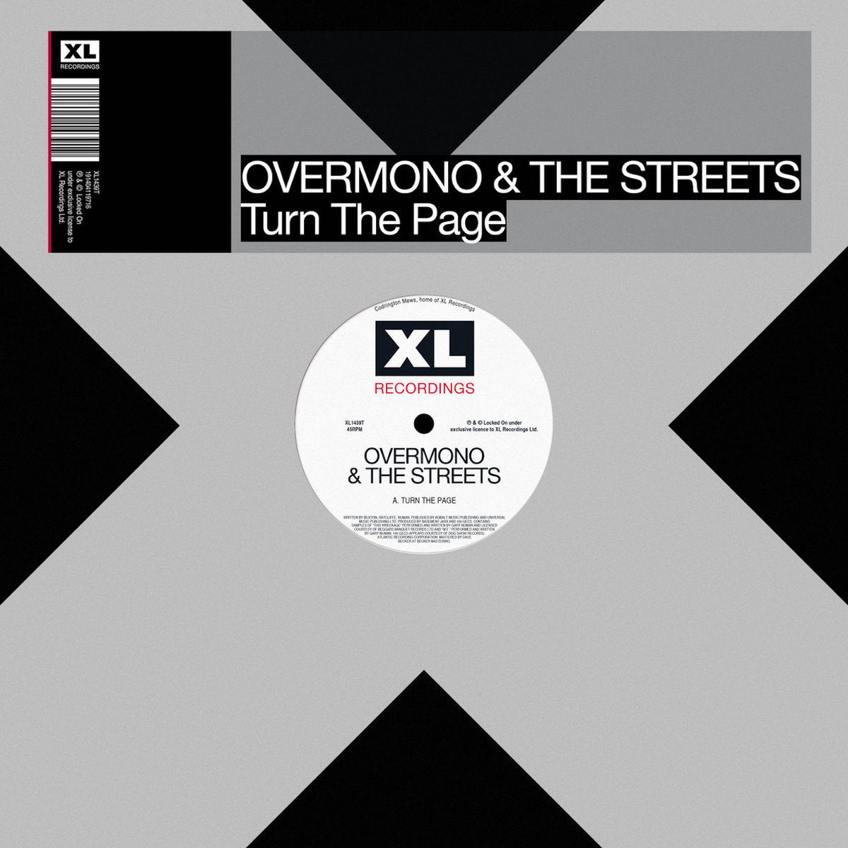 OVERMONO - TURN THE PAGE (FEAT. THE STREETS) Vinyl 12" EP