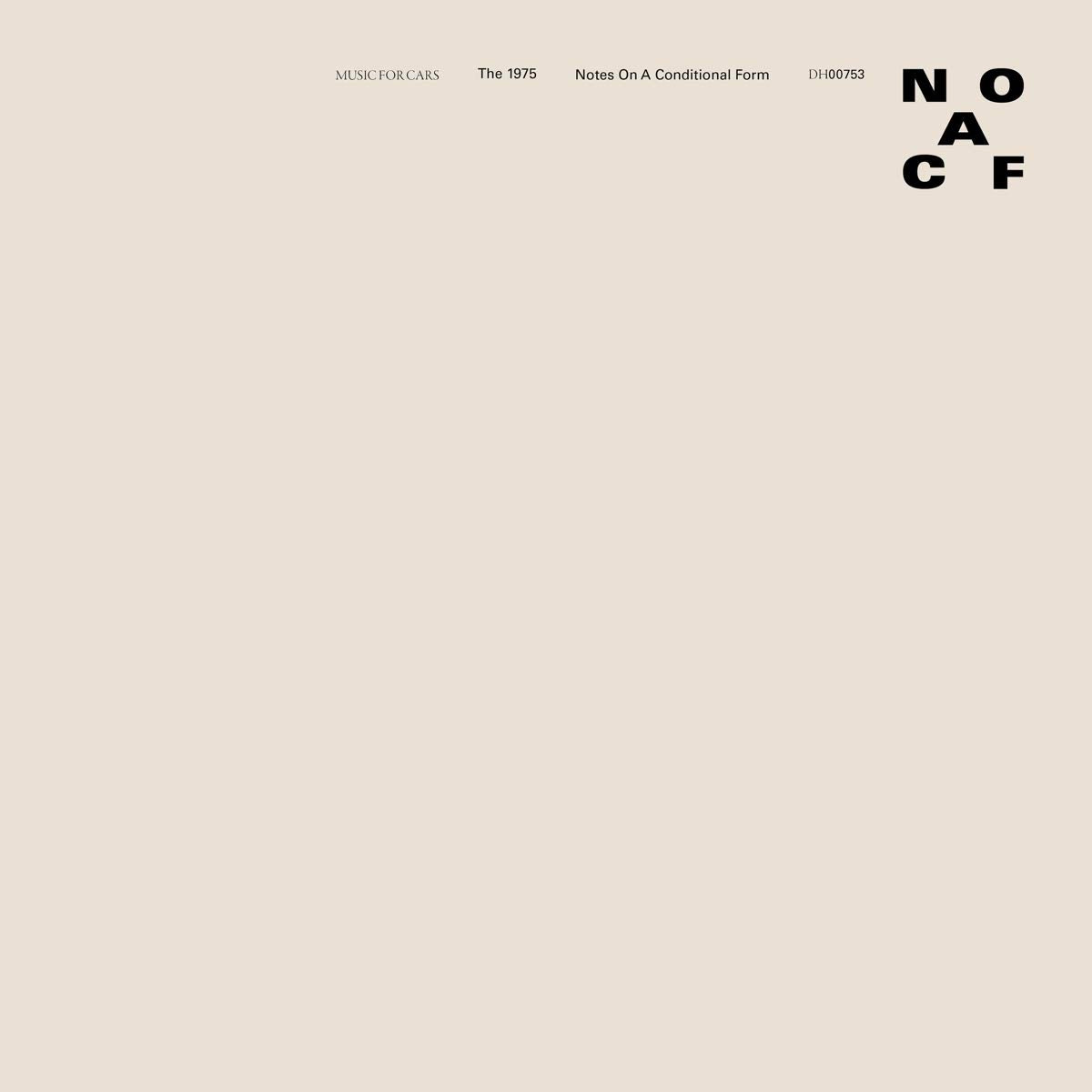 THE 1975 - NOTES ON A CONDITIONAL FORM Vinyl LP (Transparent)