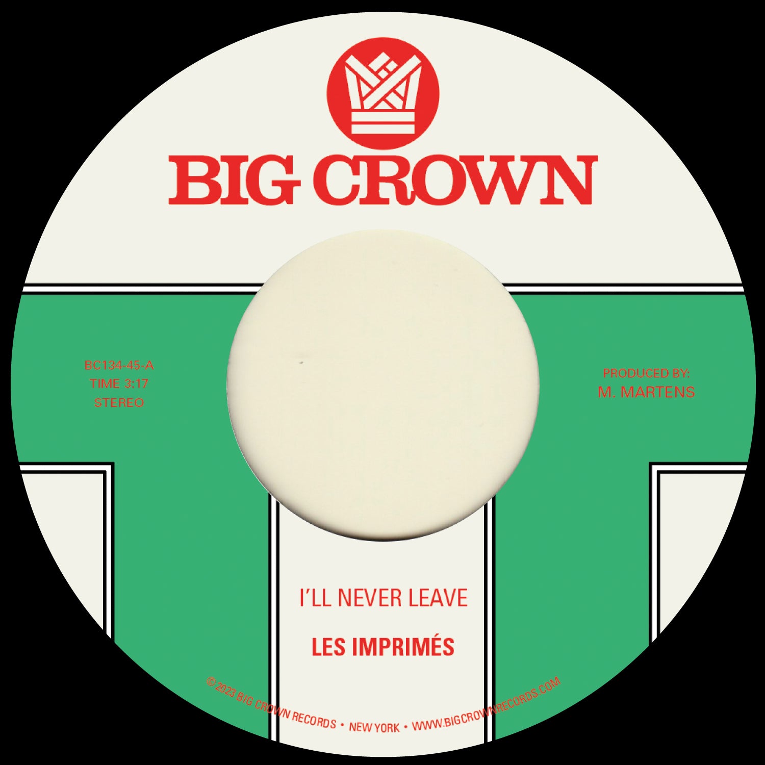 LES IMPRIMES - I'LL NEVER LEAVE b/w IF I Vinyl 7"