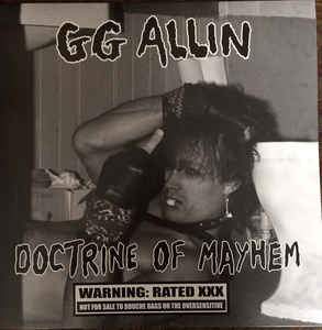 GG ALLIN - DOCTRINE OF MAYHEM Vinyl LP